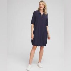 Women's Chico’s Bungee Dress-Navy